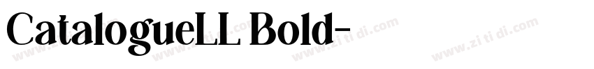 CatalogueLL Bold字体转换